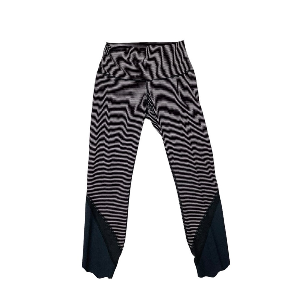 Lululemon Wunder Under Sz 4 Crop High-Rise *Roll Down Scallop Luxtreme 23" - Picture 4 of 13